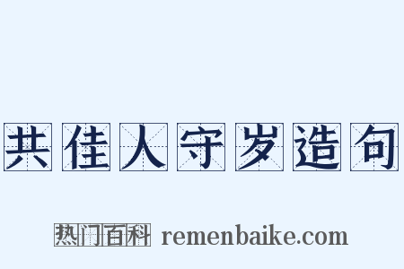 共佳人守岁造句是什么意思的图片